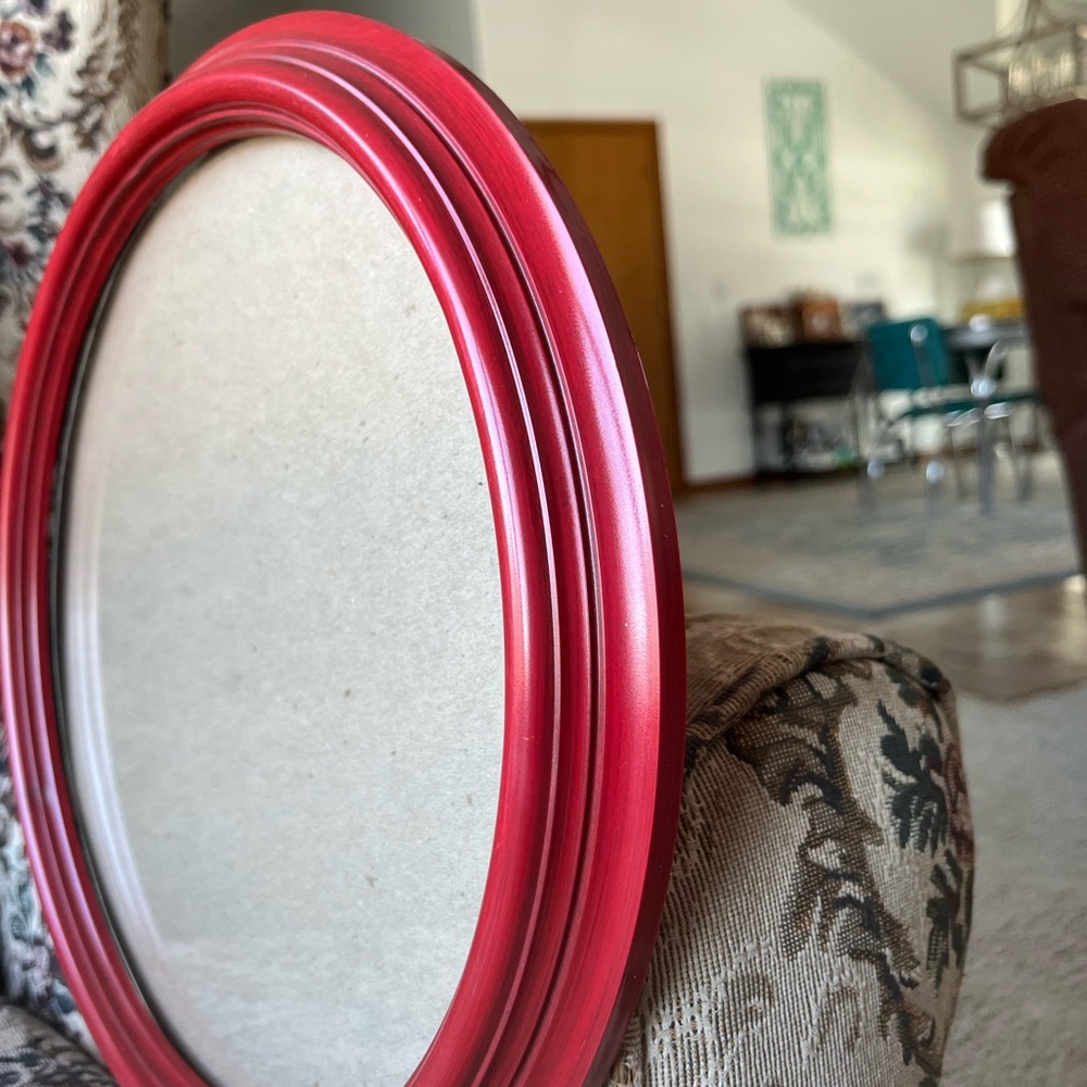 Red Round Wall  Frame - Decorative Home Wall Decor